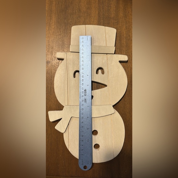 Plywood snowman blank for crafts - Picture 3 of 4